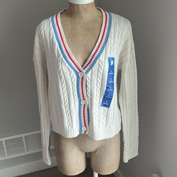 Prince Pickleball X Target Cable Knit Cardigan Sweater NWT - Picture 4 of 6